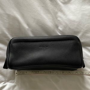 Coach leather dopp kit / toiletry bag